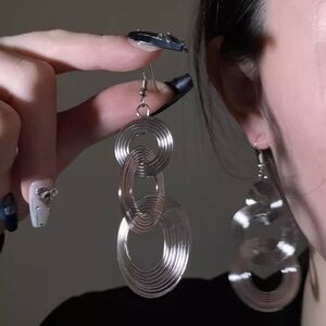 Elegant Silver Hoop Earrings